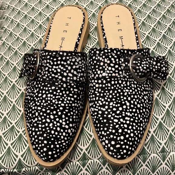 the march Shoes - The march - black speckled spot mule Size uk4